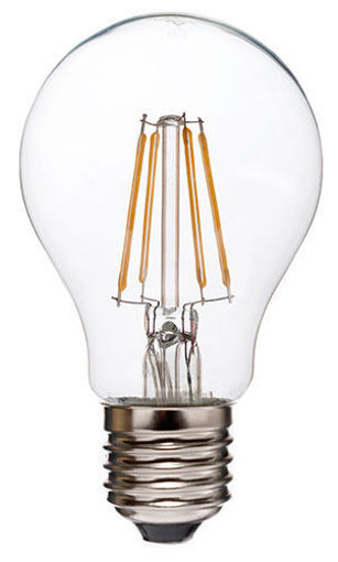 Εικόνα από Λάμπα LED A60 FIlament 8W E27 Clear 2700Κ Dimmable