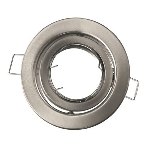 Spot αλουμ. χωνευτό κινητό INOX-108019