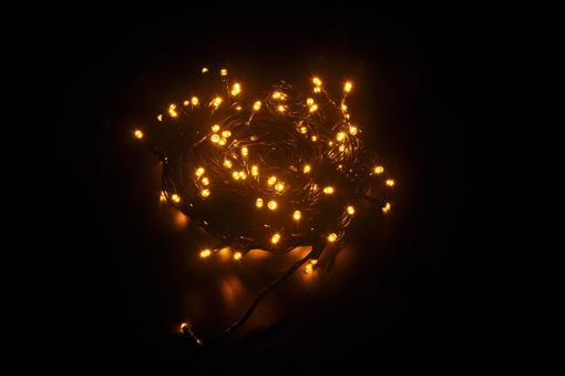 Εικόνα από Λαμπάκια LED 140L 10m + επέκταση (πράσινο καλ.) Χάλκινο 31V IP44