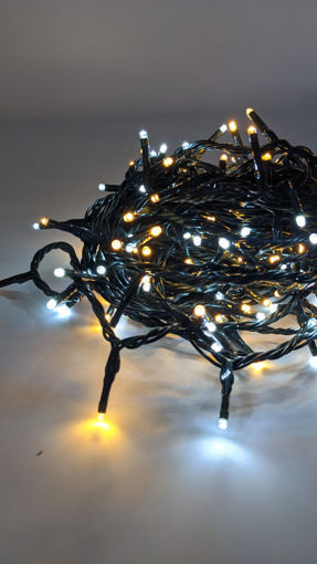 Picture of Λαμπάκια LED 200L με πρόγραμμα + επεκτειν. Θερμό+Ψυχρό 10m 31V IP44