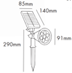 Εικόνα από Spot ηλιακό LED 7W μπηχτό IP65 3000K Μαύρο