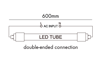 Εικόνα από Λάμπα LED Τ8 0.6m 9W 4000Κ δύο άκρων