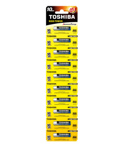 Εικόνα από Μπαταρίες Toshiba High Power AAA (blister 10 τεμαχίων) -  LR03GCP BP-1X10