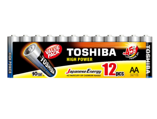 Εικόνα από Μπαταρίες Toshiba High Power AA (shrink  12 pcs)  -  LR6GCP MP-12