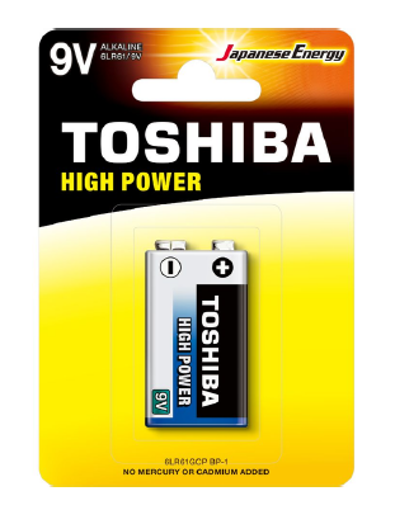Εικόνα από Μπαταρίες Toshiba High Power 9V (blister 1 pc)  -  6LR61GCP BP-1