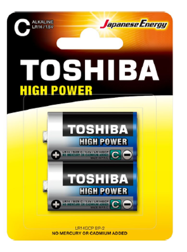 Εικόνα από Μπαταρίες Toshiba High Power C (blister 2 pcs)  -  LR14GCP BP-2