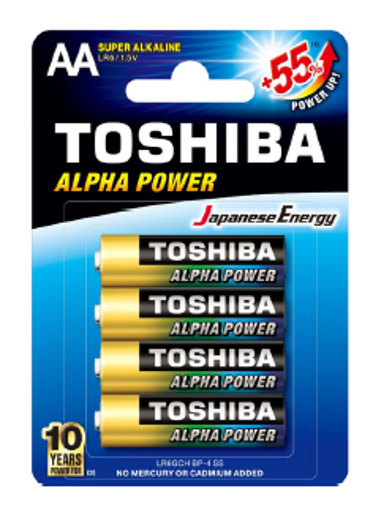Εικόνα από Μπαταρίες Toshiba Alpha Power AA (blister 4 pcs) - LR6GCH BP-4