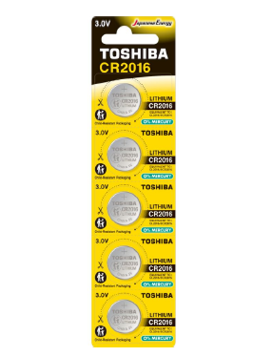 Εικόνα από Toshiba CR2016 (blister 5 τεμαχίων)- CR2016 PW BP-5N