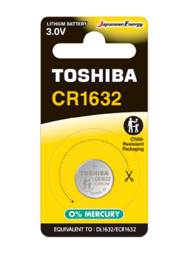 Εικόνα από Μπαταρία λιθίου  TOSHIBA CR1632 (1TEM)