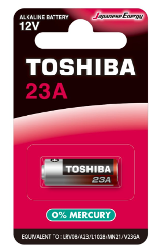 Εικόνα από Μπαταρία αλκαλική TOSHIBA 23A BP-1C, 12 V, Blister 1ΤΕΜ