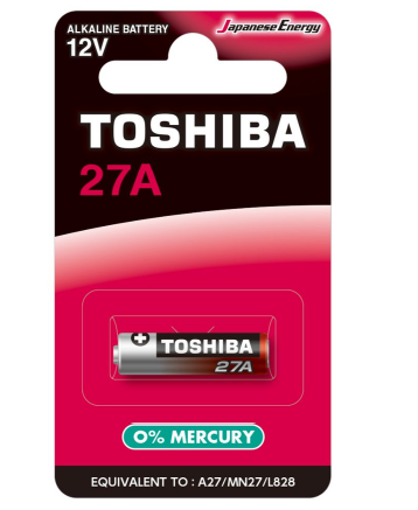 Εικόνα από Μπαταρία αλκαλική TOSHIBA 27A BP-1C, 12 V, Blister 1TEM