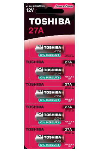Εικόνα από Μπαταρία αλκαλική  Toshiba 27A  (blister 5 τεμ)- 27A BP-5C