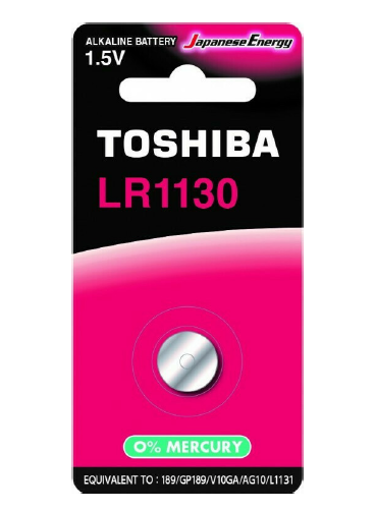 Εικόνα από Μπαταρία αλκαλική Toshiba LR1130 (blister 1 pc) - LR1130 BP-1C