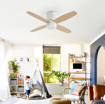 Εικόνα από Ανεμιστήρας Οροφής Mare LED 18W τηλεχ/μενος ανοιχτόχρωμα φτερά
