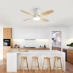 Εικόνα από Ανεμιστήρας Οροφής Mare LED 18W τηλεχ/μενος ανοιχτόχρωμα φτερά