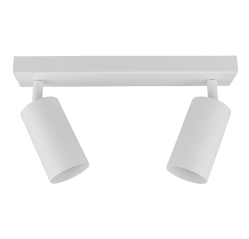 Εικόνα από Σποτ διπλή μπάρα Dario 2xGU10 Φ55mm κινητό Λευκό