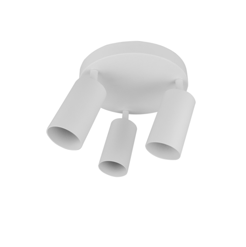 Εικόνα από Σποτ τριπλή ροζέτα  Dario 3xGU10 Φ55mm  κινητό Λευκό