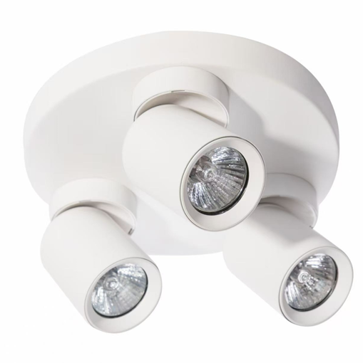 Εικόνα από Σποτ τριπλή ροζέτα  Aurora 3xGU10 Φ60mm κινητό Λευκό