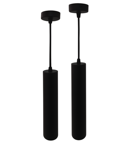 Εικόνα από Κρεμαστό φωτιστικό σποτ Viola  GU10  Φ55x300mm Μαύρο