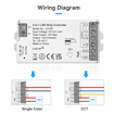 Εικόνα από 2.4G RF Controller για ταινία LED 2σε1 (DIM/CCT)
