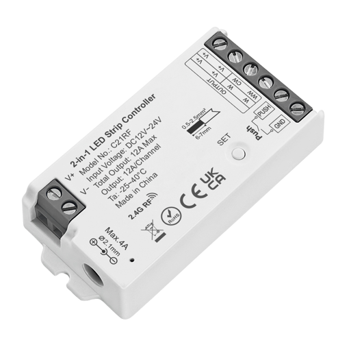 Εικόνα από 2.4G RF Controller για ταινία LED 2σε1 (DIM/CCT)