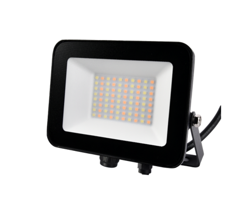 Εικόνα από Προβολέας LED CCT 10W-20W-30W Μαύρος με ματ γυαλί