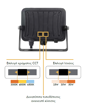 Εικόνα από Προβολέας LED CCT 25W-35W-50W Μαύρος με ματ γυαλί