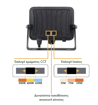 Εικόνα από Προβολέας LED CCT 50W-75W-100W Μαύρος με ματ γυαλί